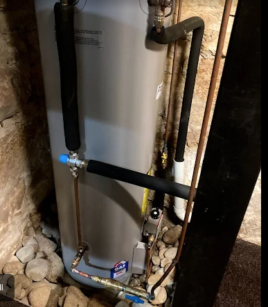 New hot water heater installed by our plumber Newport team