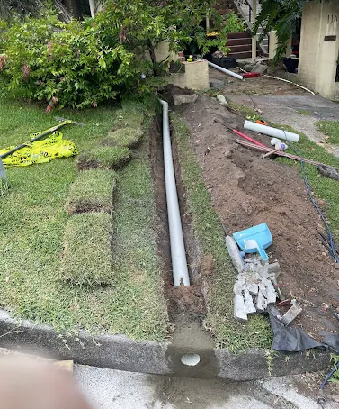 Plumber Palm Beach Drainage pipes installed underground by Plumber Palm Beach to prevent flooding