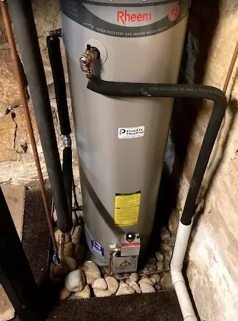 Plumber Frenchs Forest Gas storage hot water system installed inside a Frenchs Forest home by Plumd In Plumbing